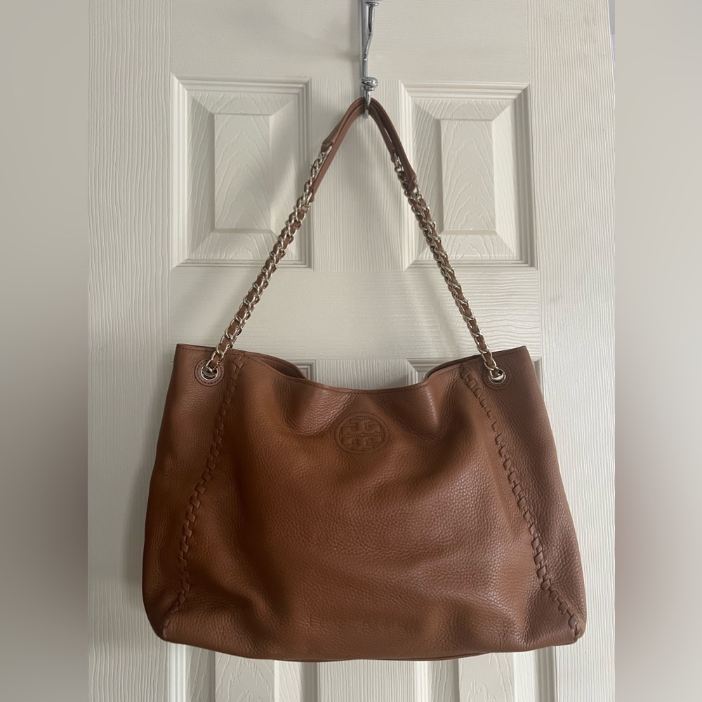 Brown Tory Burch Adjustable Strap purse